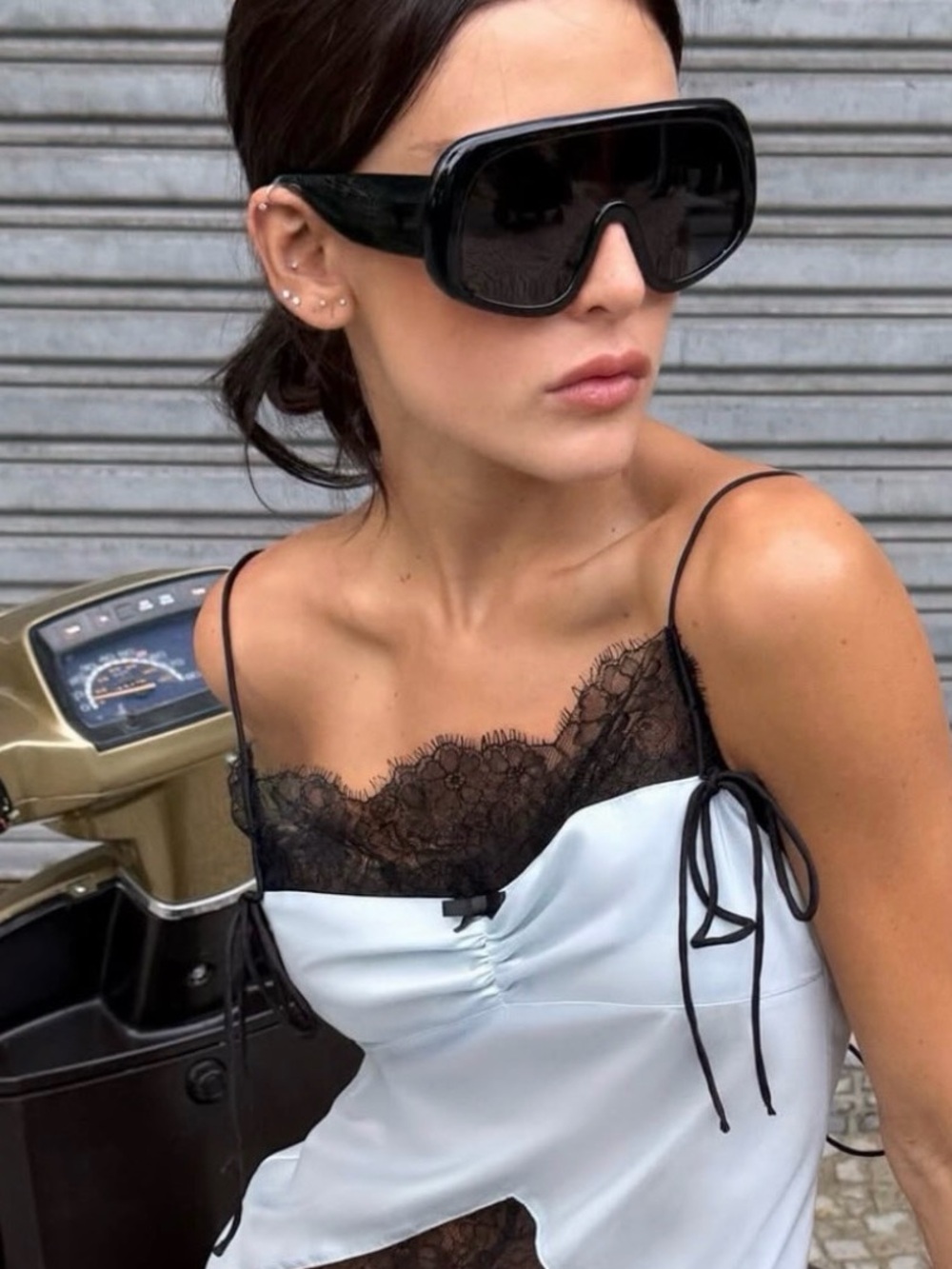 NWT Livia Nunes x H&M Polarized Shield Sunglasses - Picture 2 of 10
